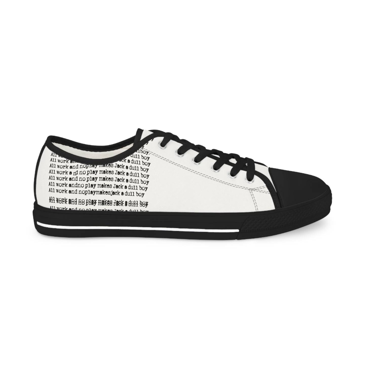All Work and No Play Men's Low Top Sneakers