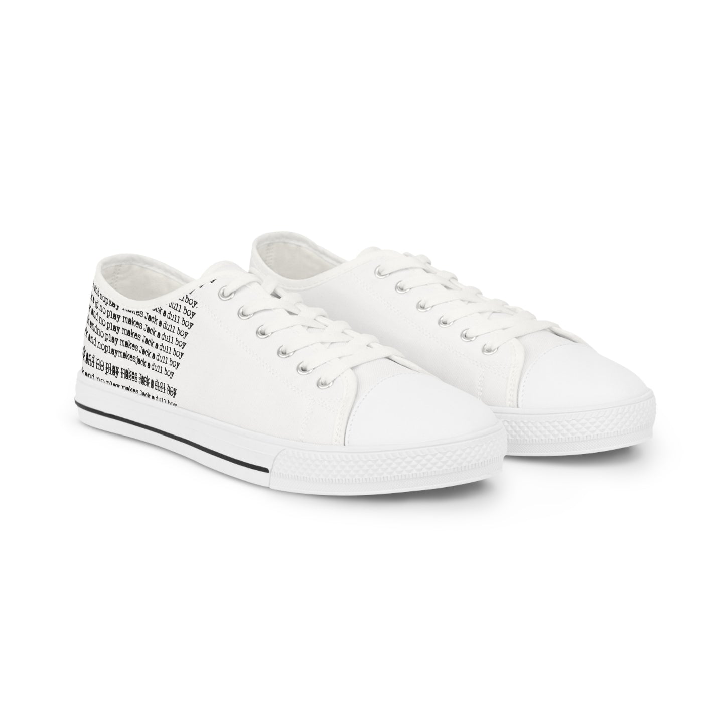 All Work and No Play Men's Low Top Sneakers
