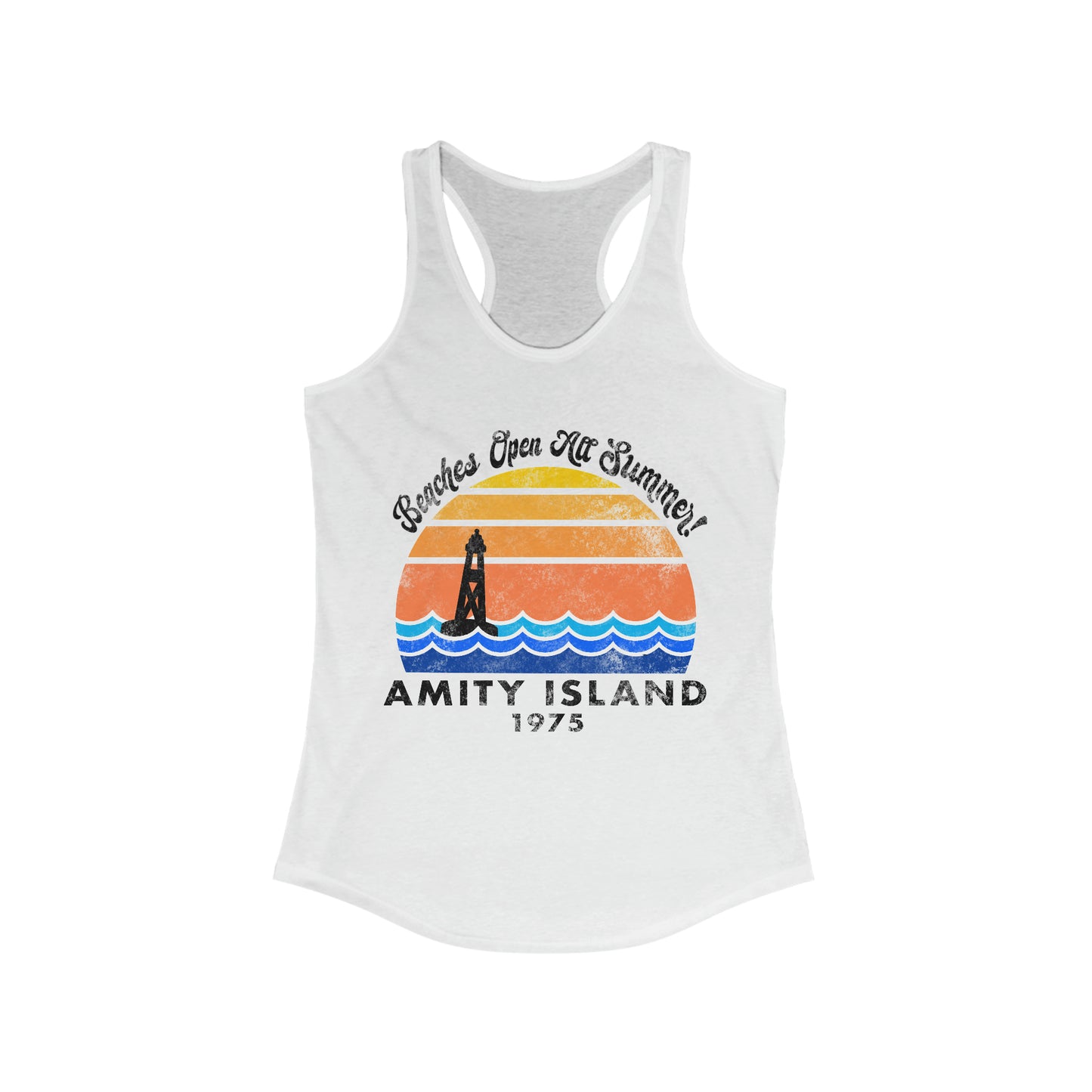 Amity Island Tourism Womens Racerback Tank