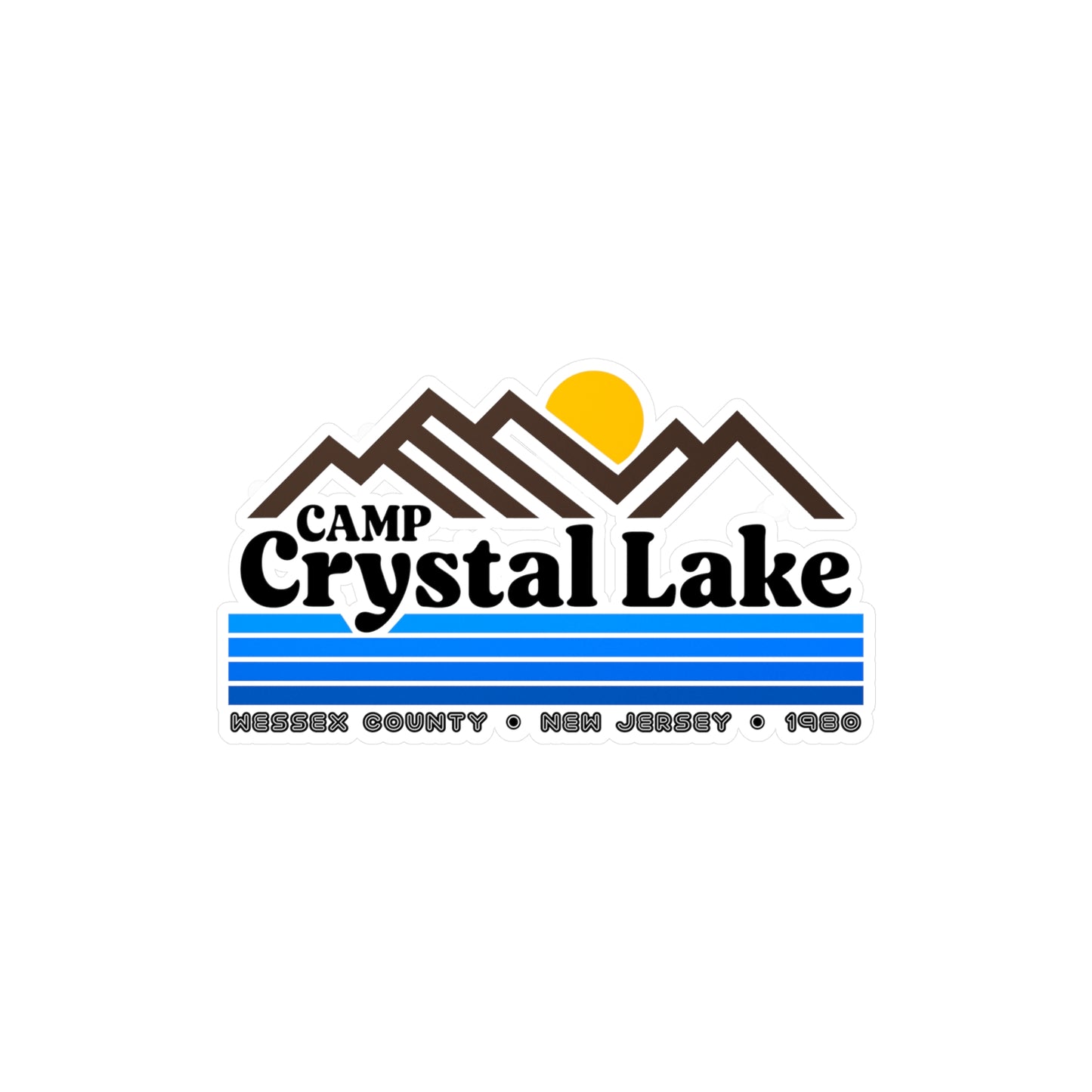 Camp Crystal Lake Vinyl Decal (Color)