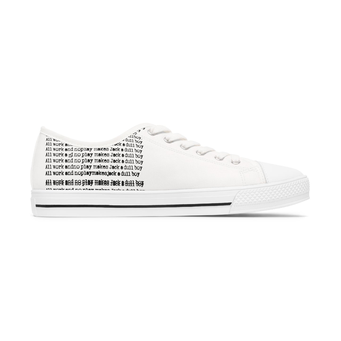 All Work and No Play Women's Low Top Sneakers