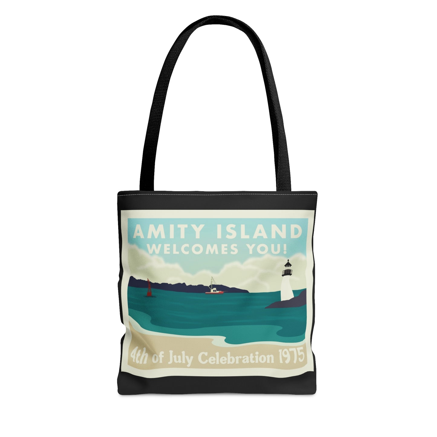 Amity Island Tote Bag (Black)