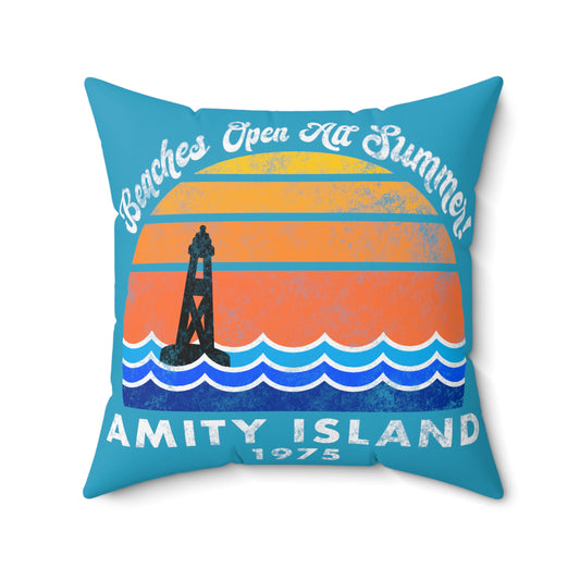 Amity Island Throw Pillow