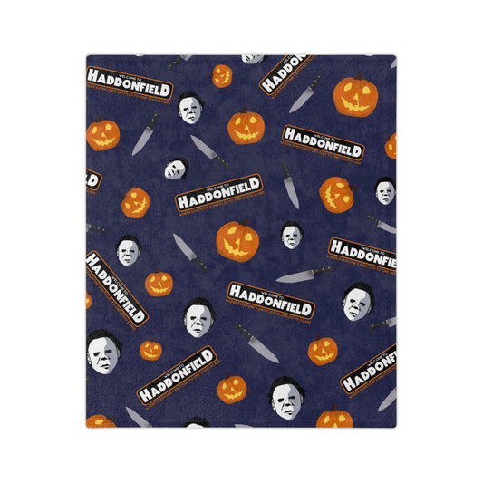 Happy Halloween Velveteen Minky Blanket