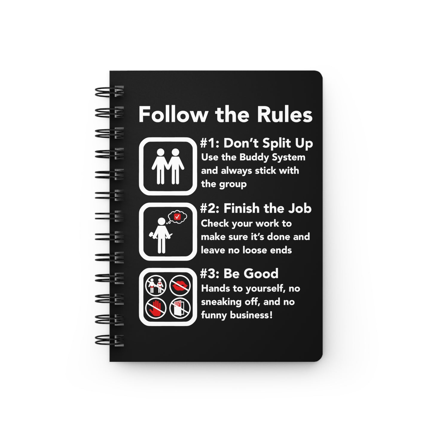 The Rules Spiral Bound Notebook