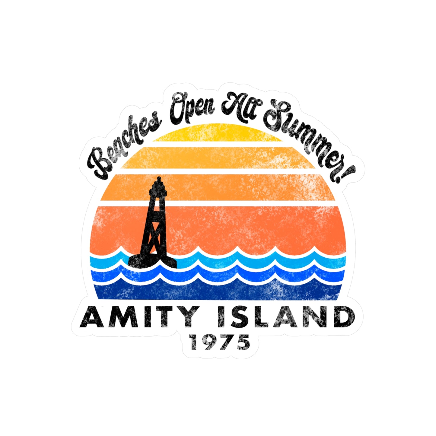 Amity Island Tourism Vinyl Decal