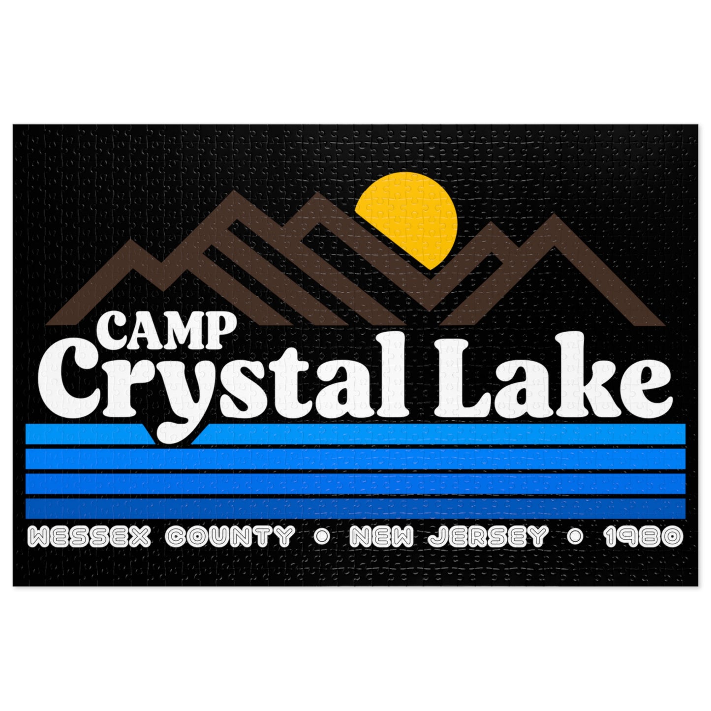 Camp Crystal Lake Logo Jigsaw Puzzle (500 or 1000-Piece)