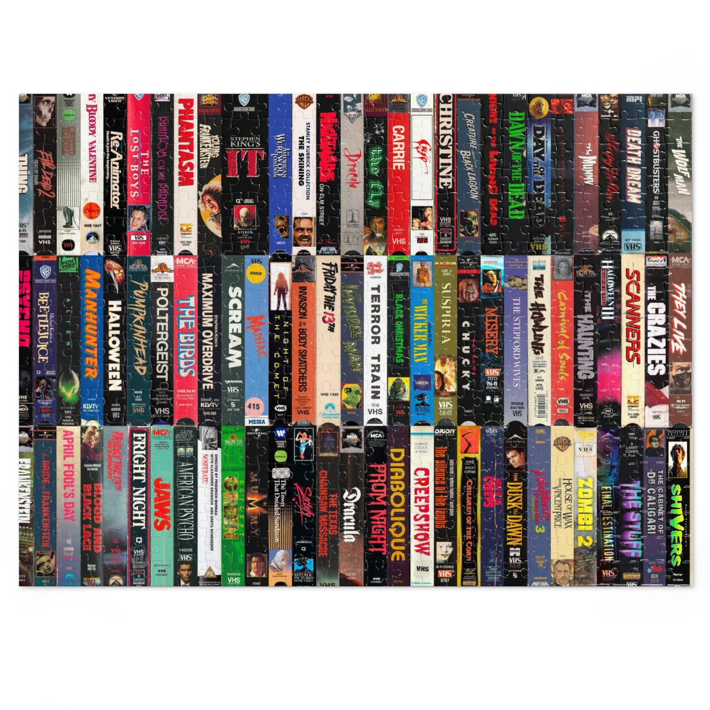 VHS Collection Jigsaw Puzzle (500 or 1000 Piece)